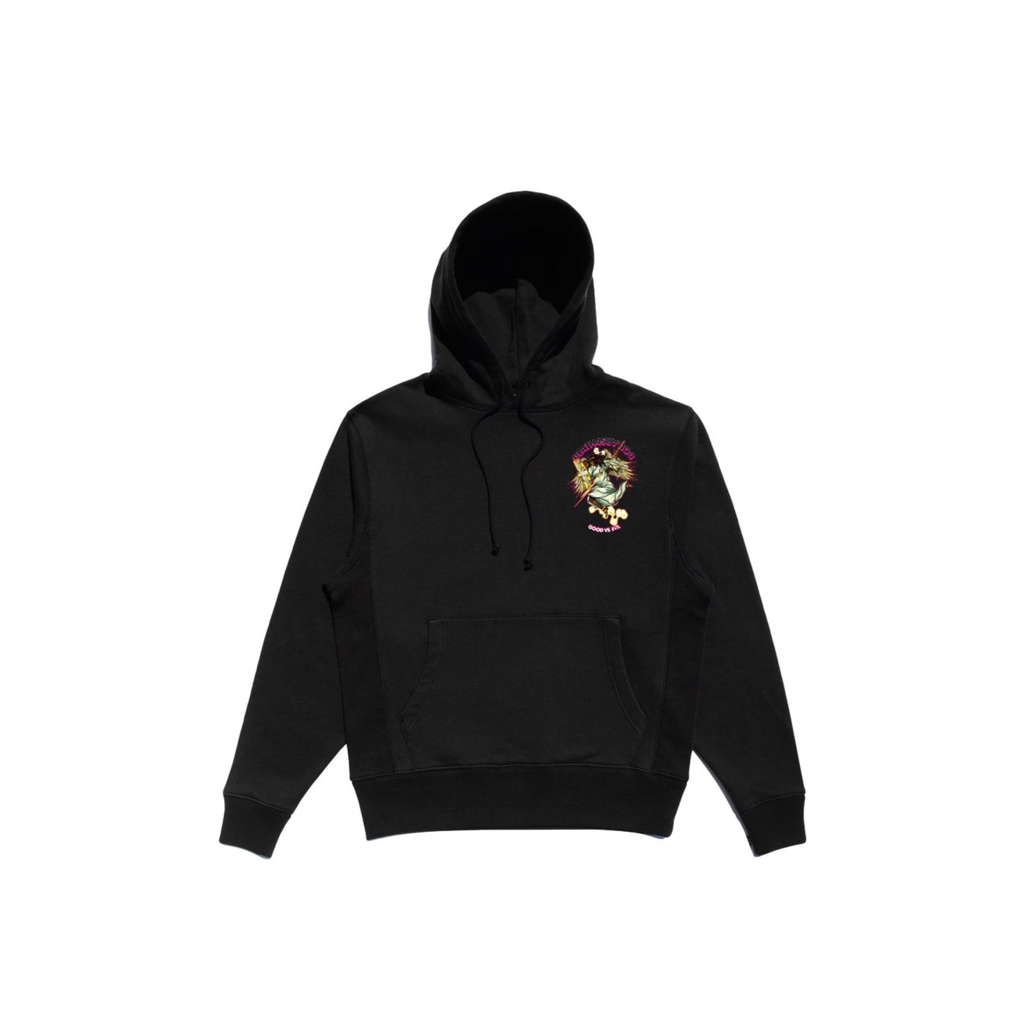 Good VS Evil Black Varsity Hoodie